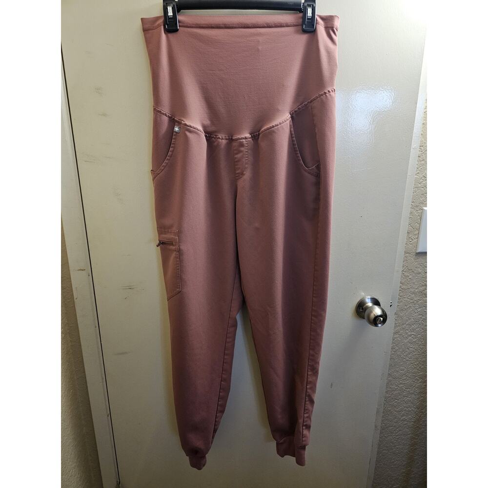 Figs Maternity Scrub Set Dusty Mauve M Jogger Pants Nurse Professional